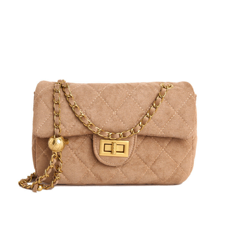 Women's elegant shoulder bag with stylish chain accent