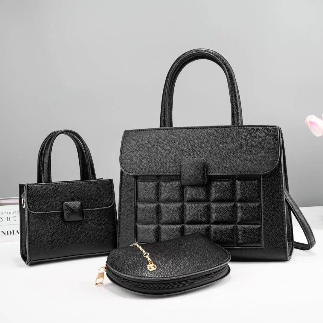 Women high-quality handbag set with stylish accents