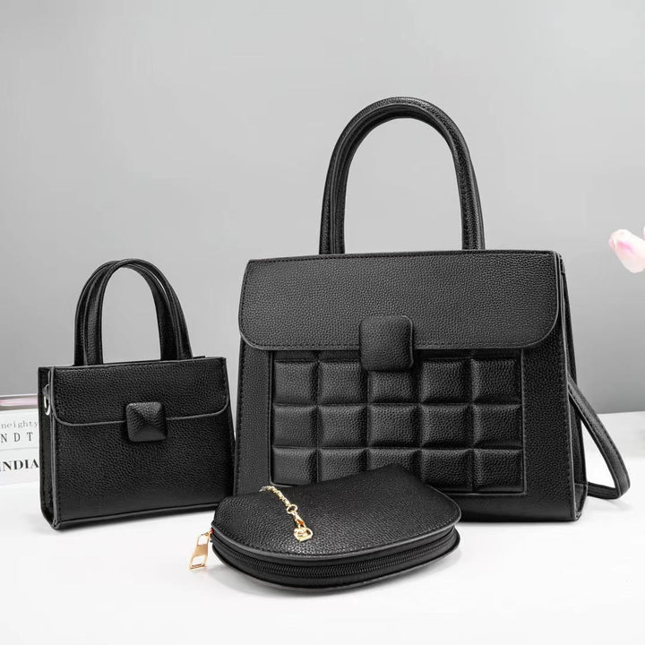 Women high-quality handbag set with stylish accents