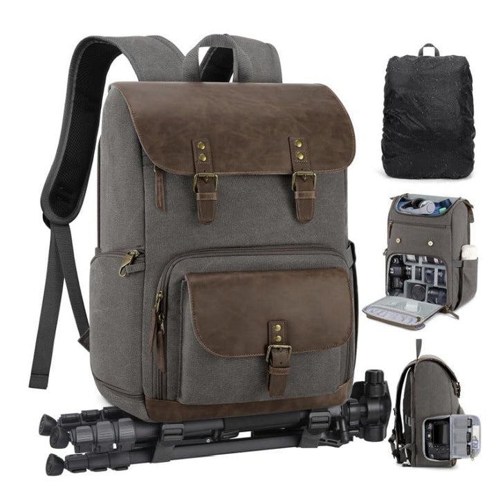 Multifunctional backpack with camera equipment compartments