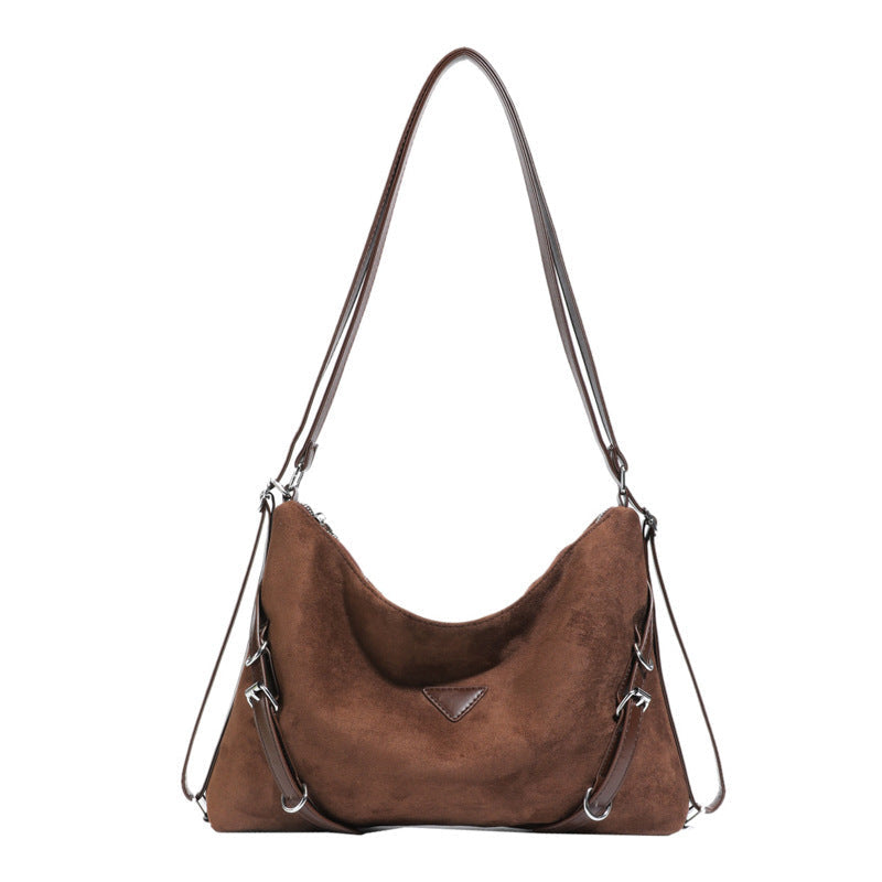 Women's shoulder bag with removable shoulder strap and modern design