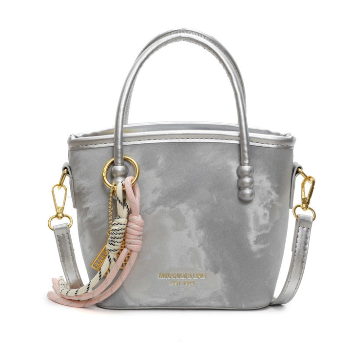 Women's Mini-Shopper Bag with Fashionable Chain Application