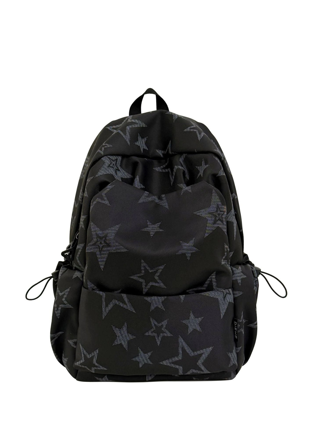 Star-Embroidered Casual School Backpack