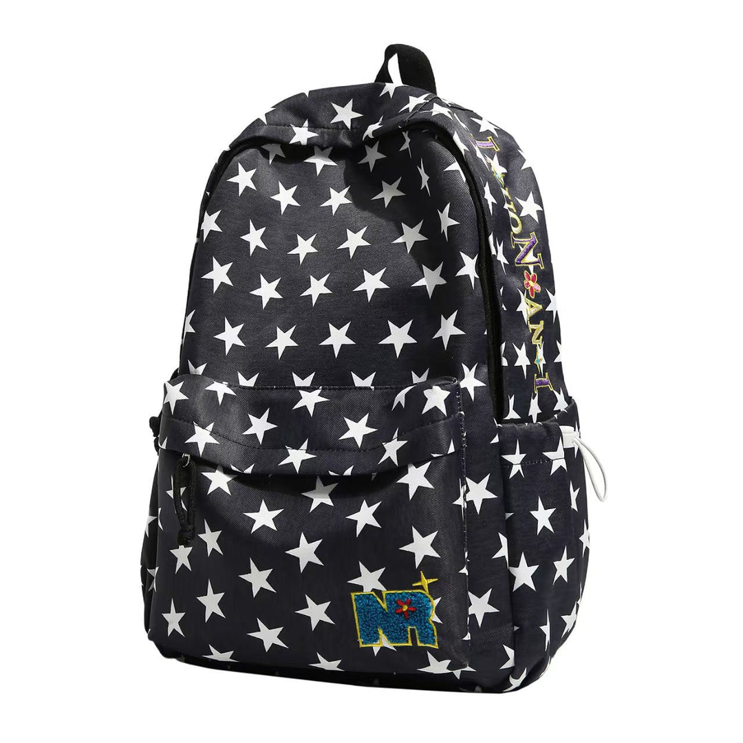 Star-Patterned Casual Backpack
