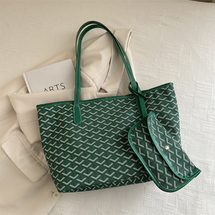 Women's elegant shopping bag with modern pattern