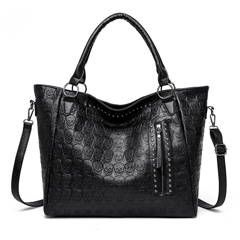 Women's fashionable tote bag with playful design