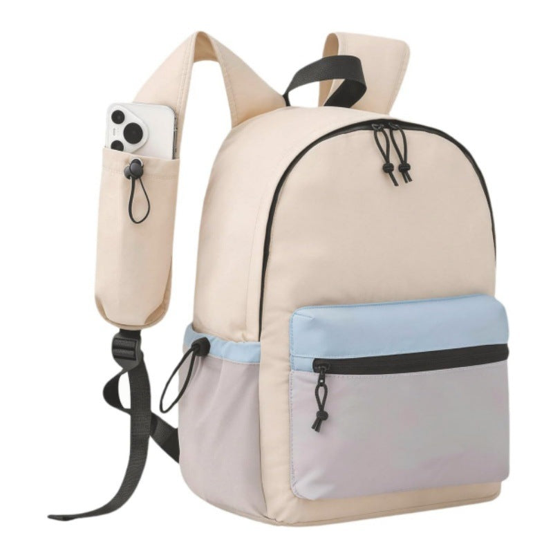 Urban everyday backpack with practical compartments for smartphone and accessories
