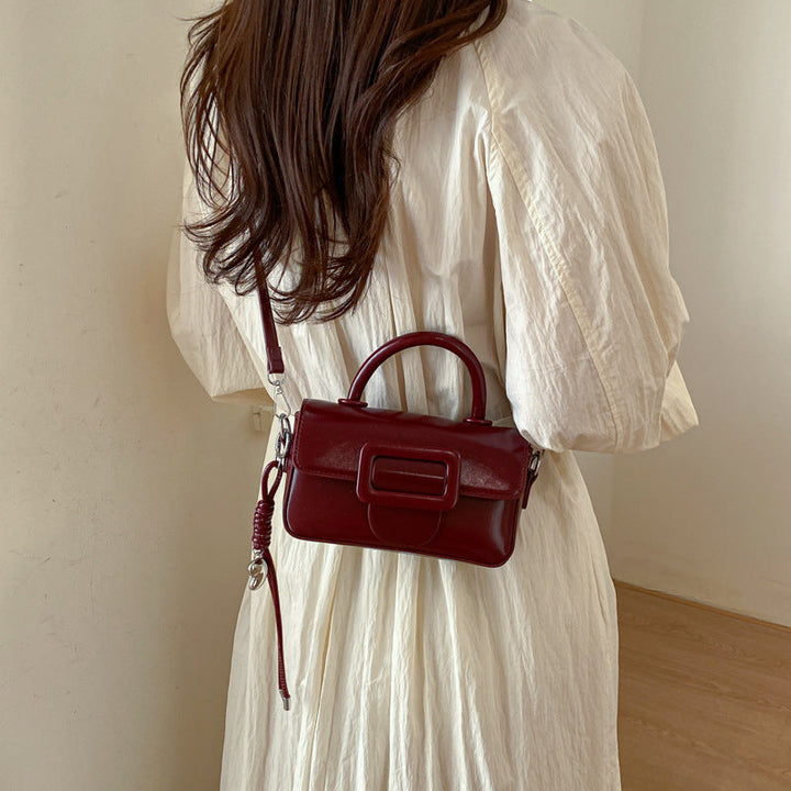 Ladies Mini Handbag with decorative snap closure