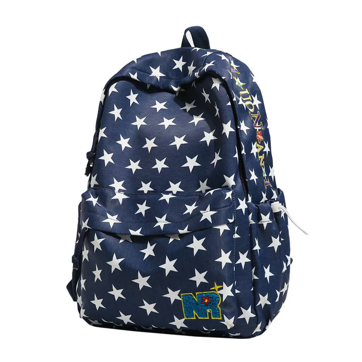 Star-Patterned Casual Backpack