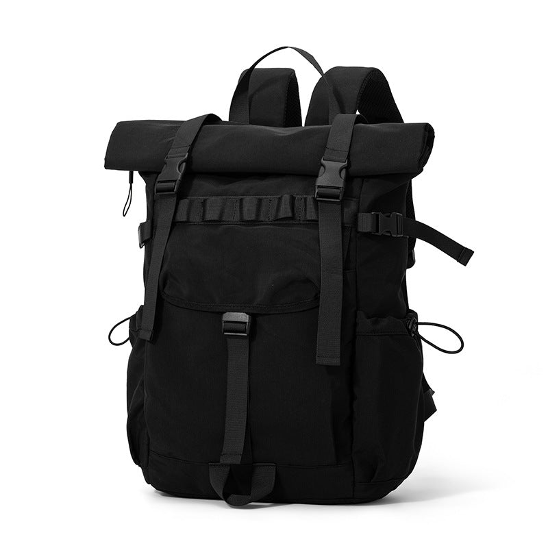 Urban Backpack with Flexible Roll Closure and Versatile Compartments