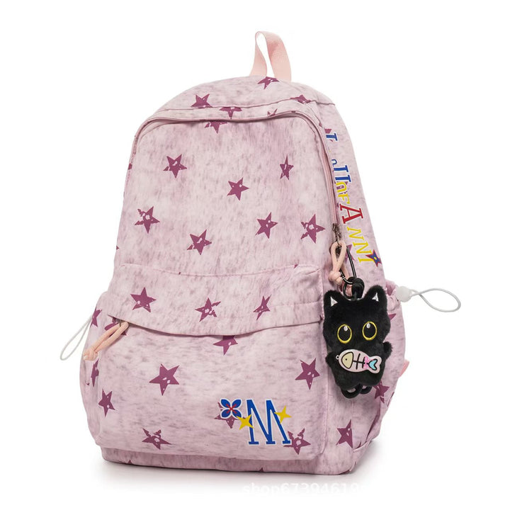 Star-Patterned Daily Use Backpack