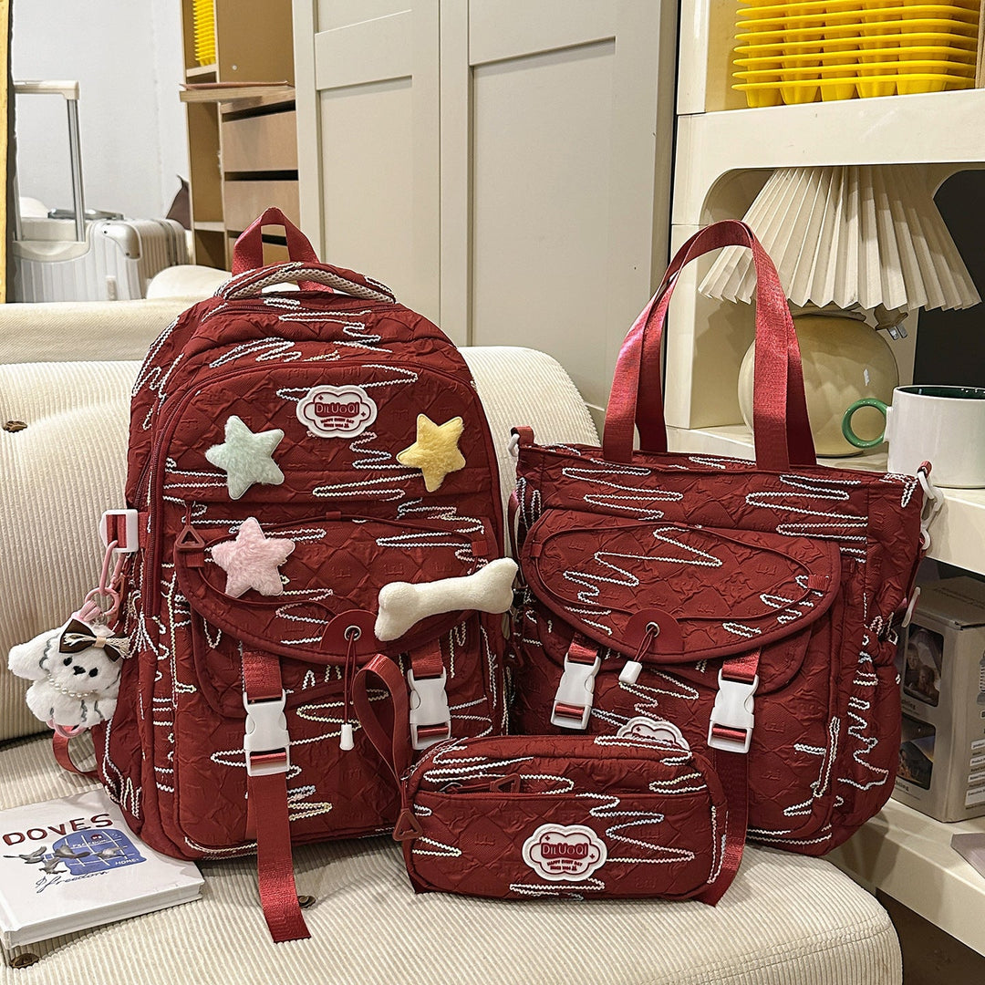 Multi-Compartment School Backpack