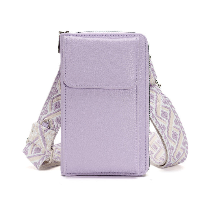 Shoulder bag with phone pocket