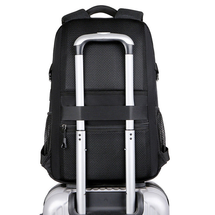 Backpack with Water-Repellent Material and Padded Laptop Compartment