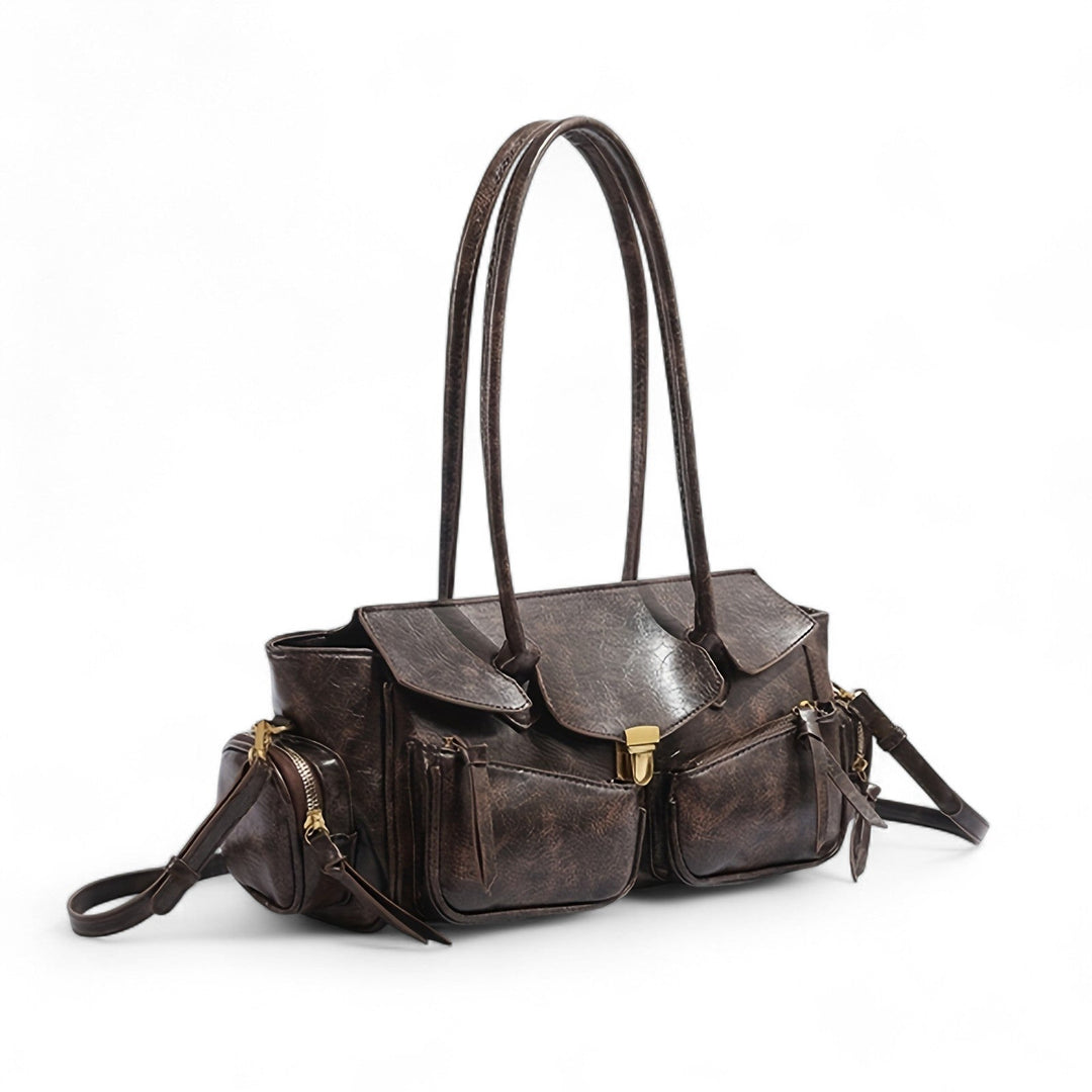 Retro Style Leather Handbag