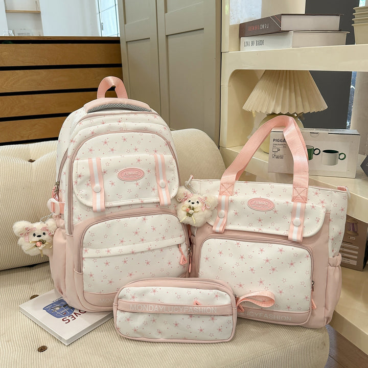 Star Patterned Multi-Functional Backpack