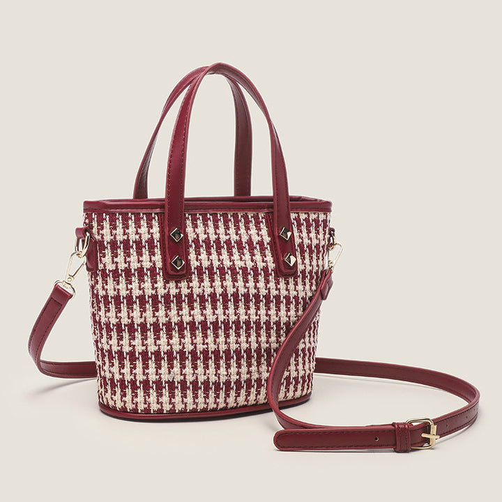 Women’s tote bag with elegant fabric and stylish accents