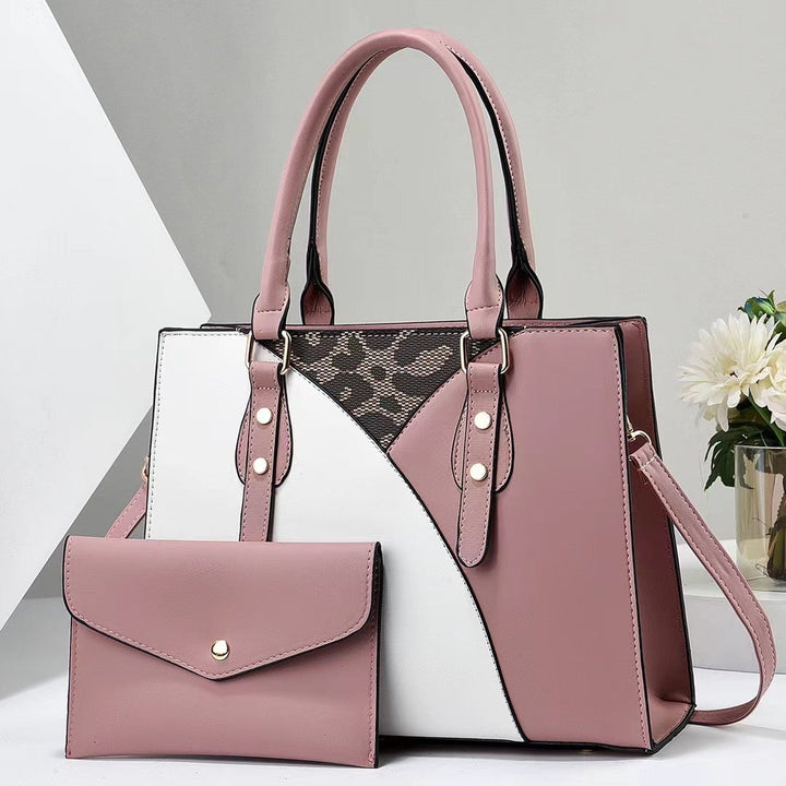 Ladies' fashionable tote bag with removable clutch