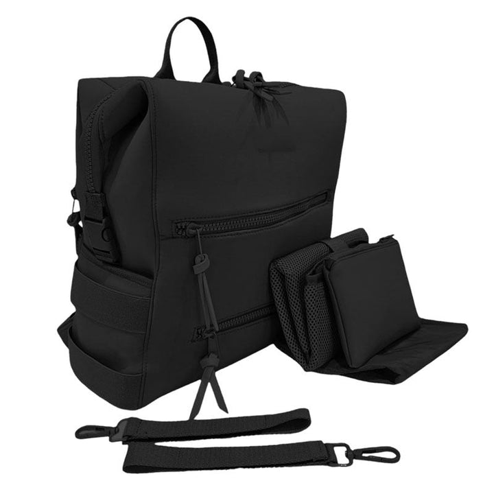 Multifunctional backpack with integrated organization pockets and removable compartment system