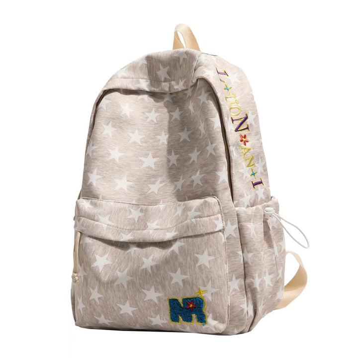 Star-Patterned Casual Backpack