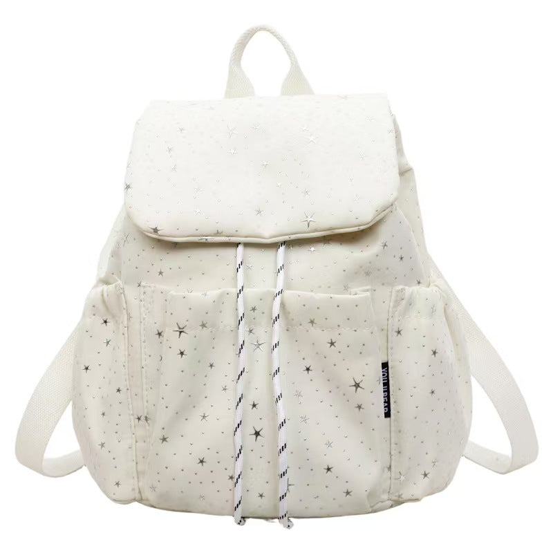 Starry Print Casual Backpack
