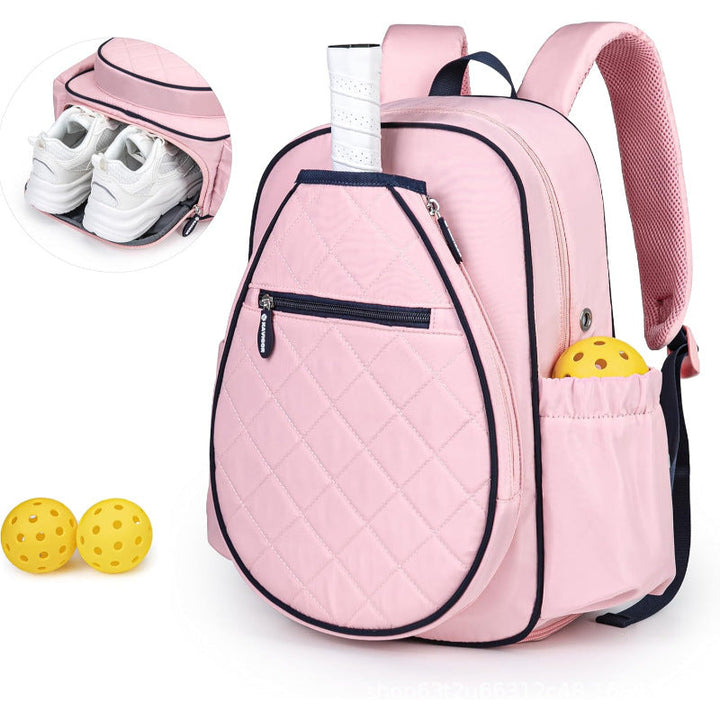 Sport backpack with separate shoe compartment and external ball pockets