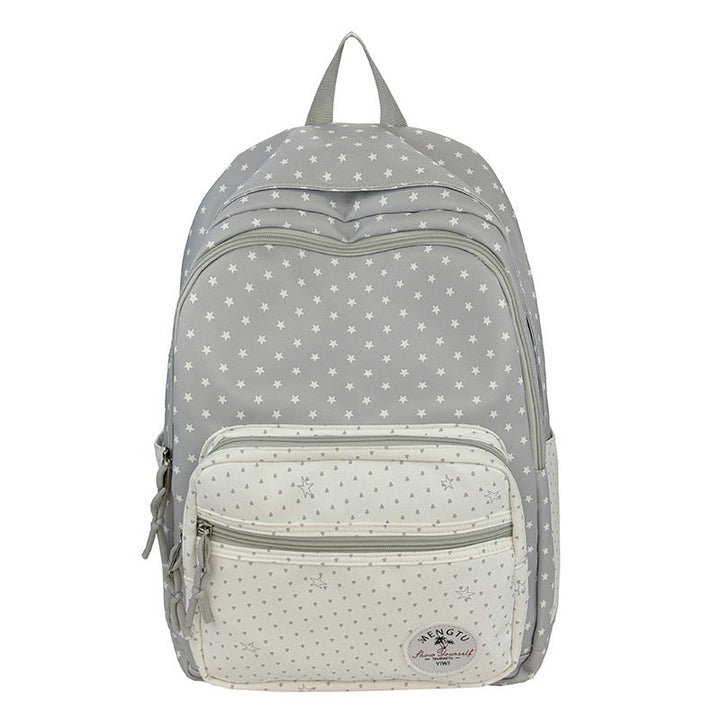 Star-Patterned Multi-Compartt Backpack