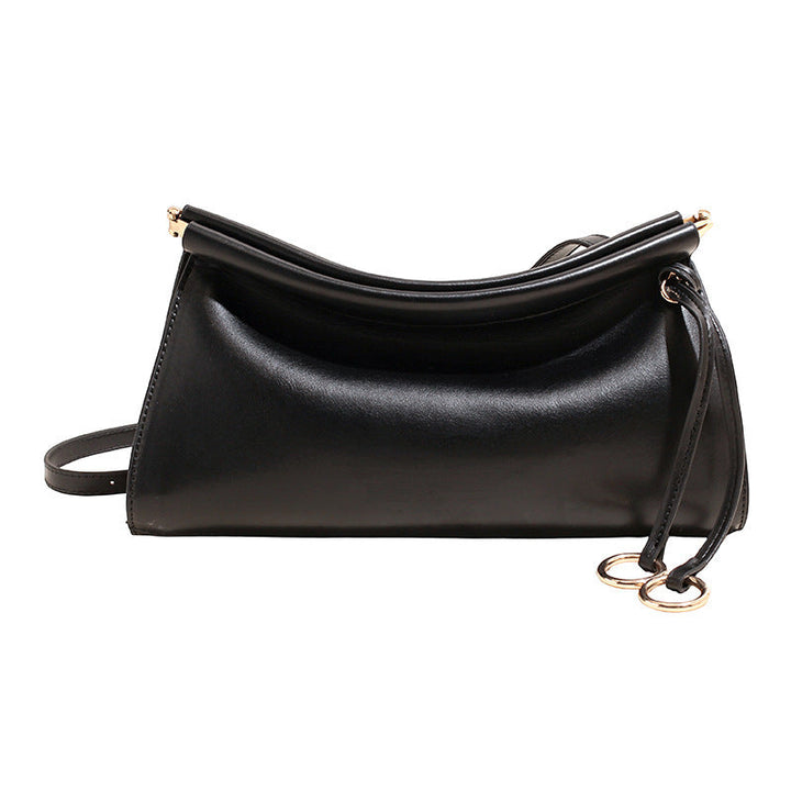 Women's elegant shoulder bag with modern, curved design