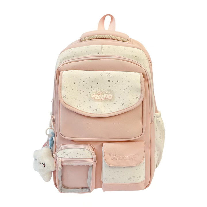 Star Patterned School Backpack