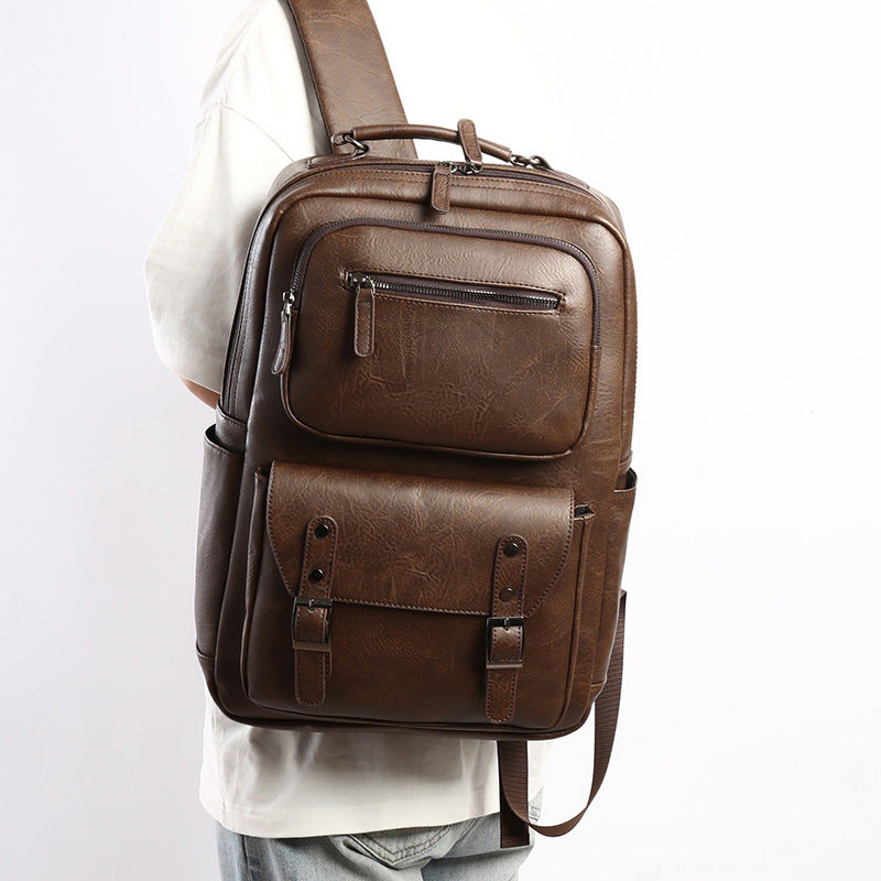 Stylish Multi-Purpose Leather Backpack