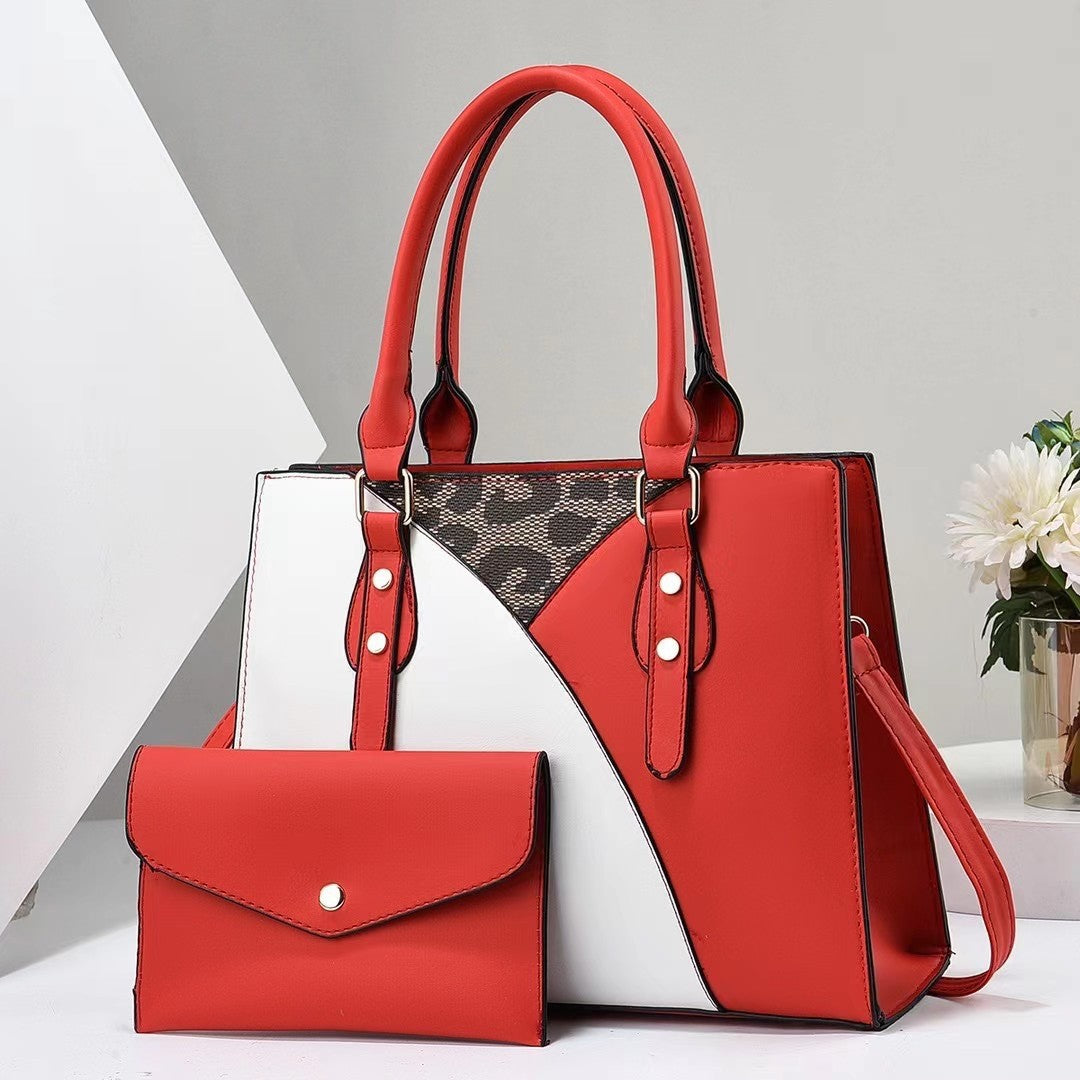 Ladies' fashionable tote bag with removable clutch