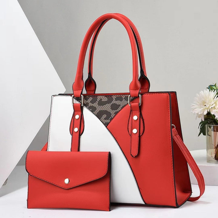 Ladies' fashionable tote bag with removable clutch
