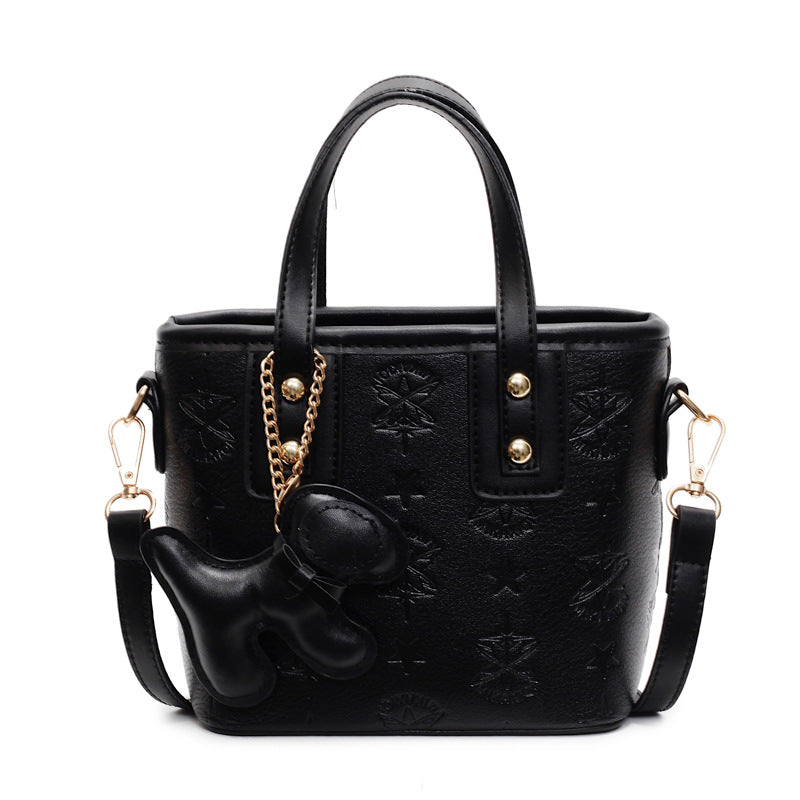 Ladies Mini Handbag with Playful Pendant