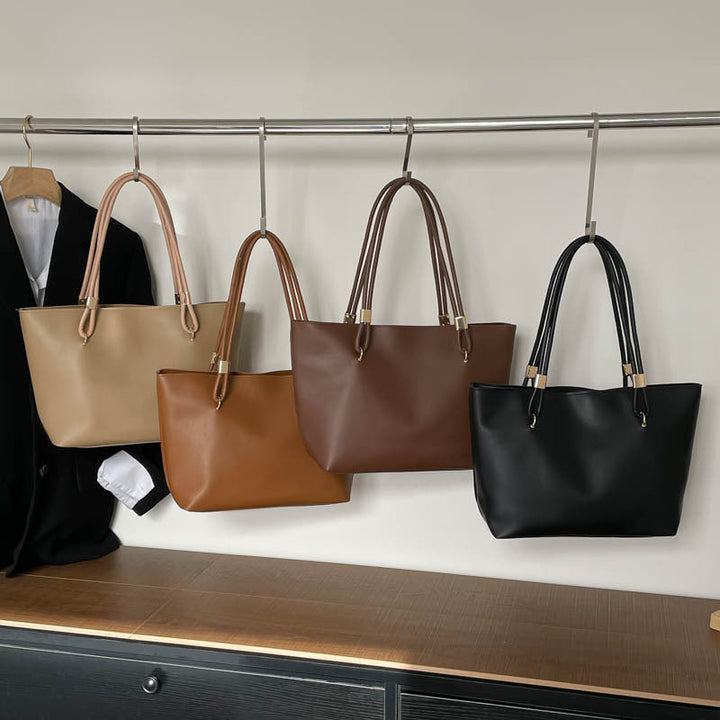 Women elegant tote bag with high-quality carrying handles and practical compartments