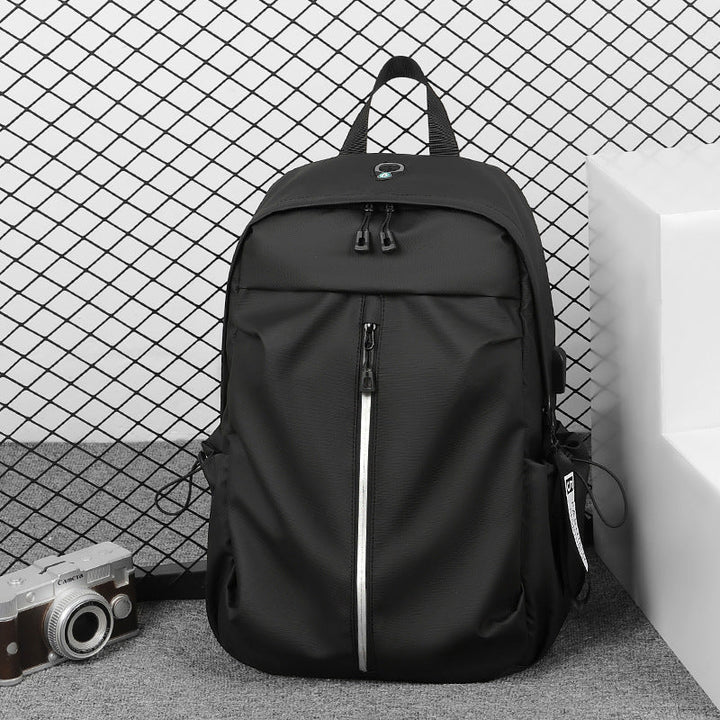 Ergonomic everyday backpack with innovative compartments and waterproof material