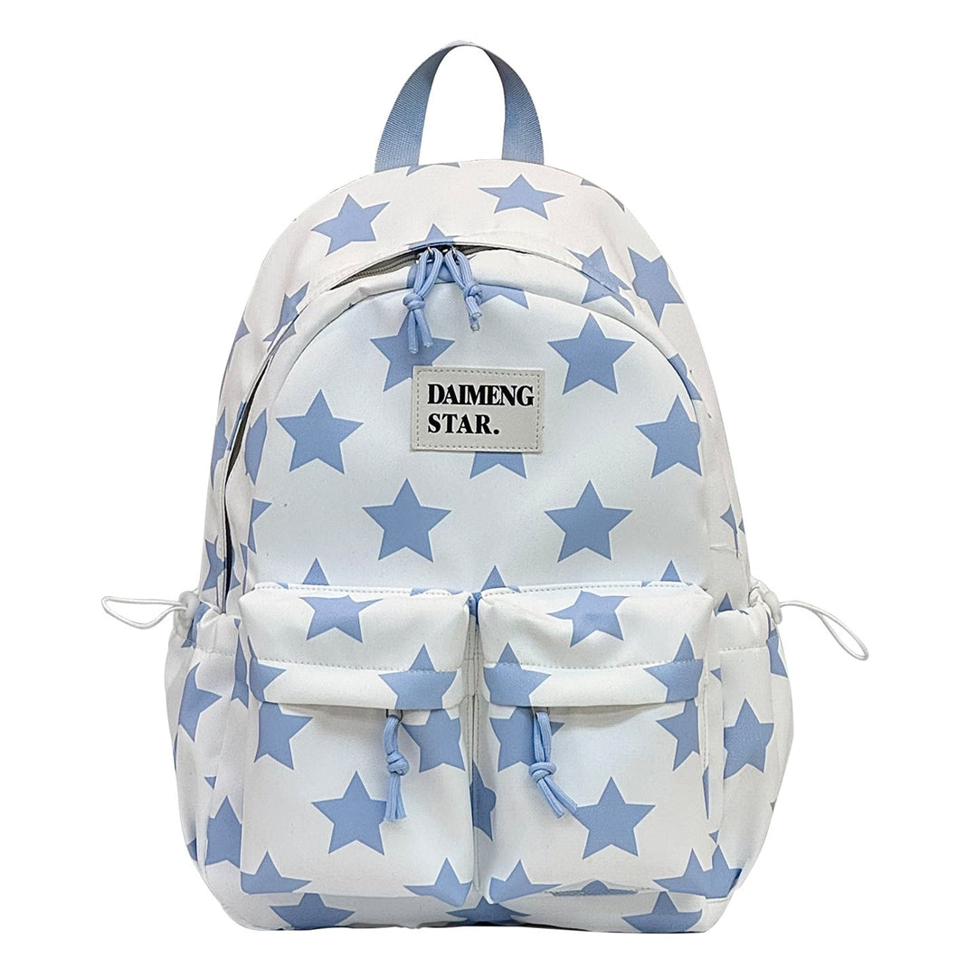 Star-Patterned Casual Backpack