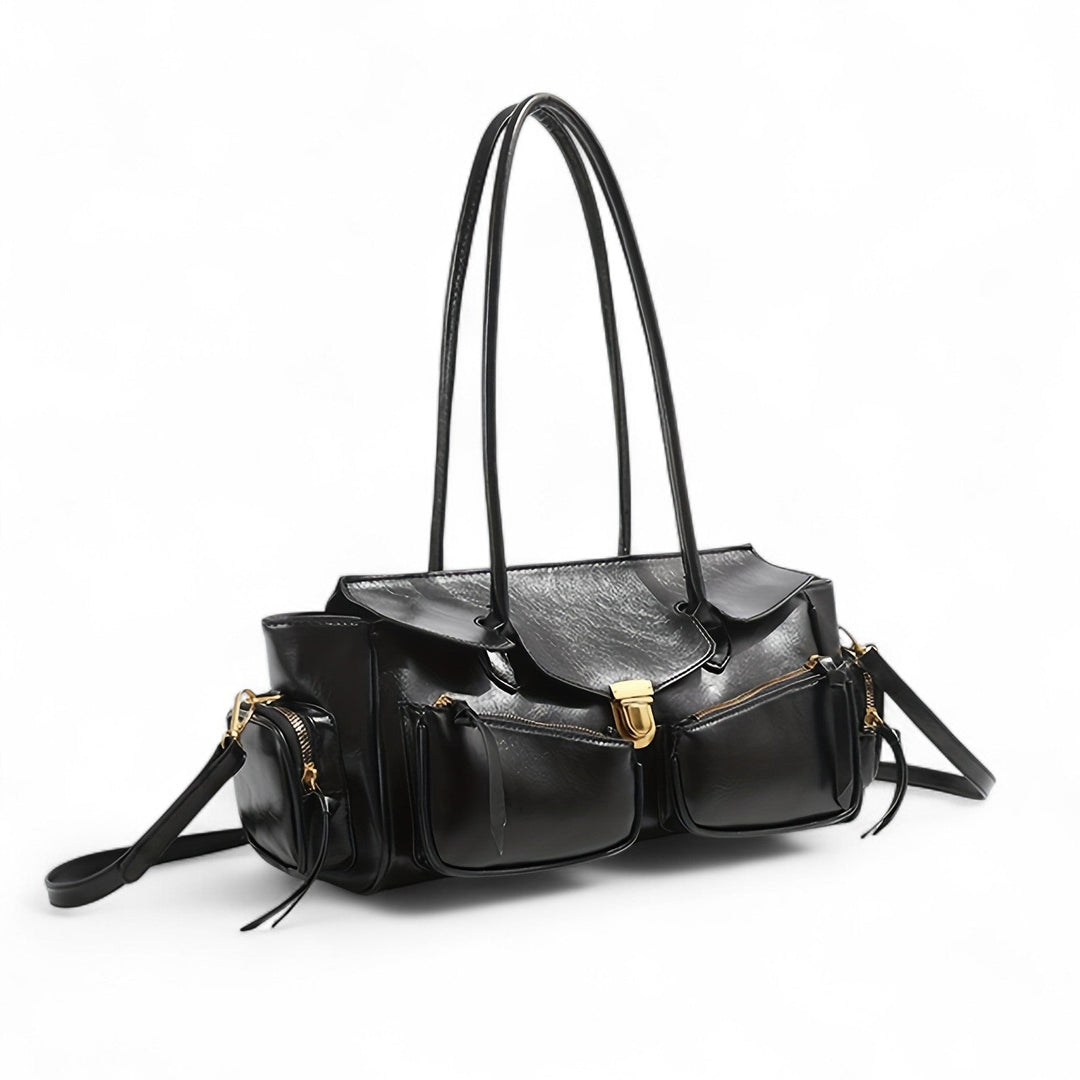 Retro Style Leather Handbag