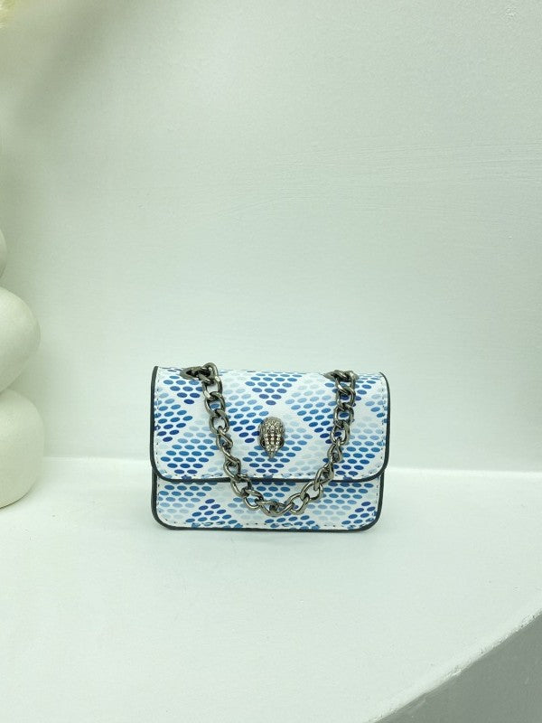 Women's mini glove bag with braided chain strap