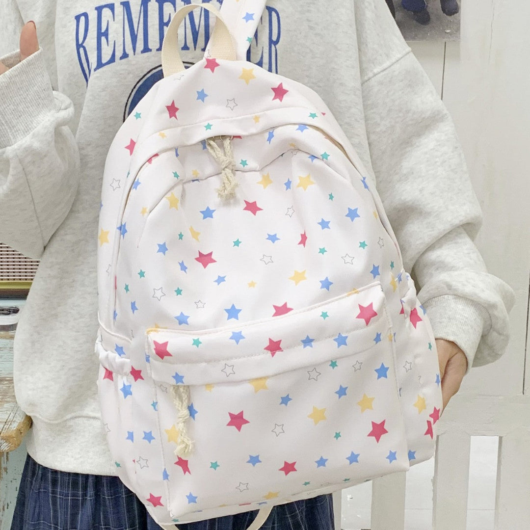 Star-Patterned Lightweight Backpack