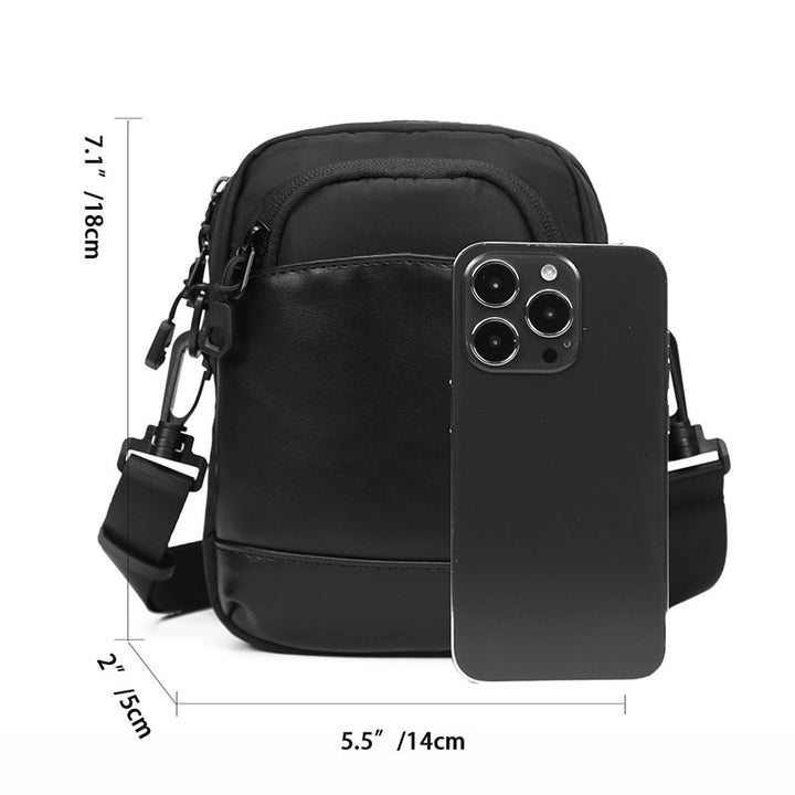 Compact Leather Crossbody Bag Cardanzo