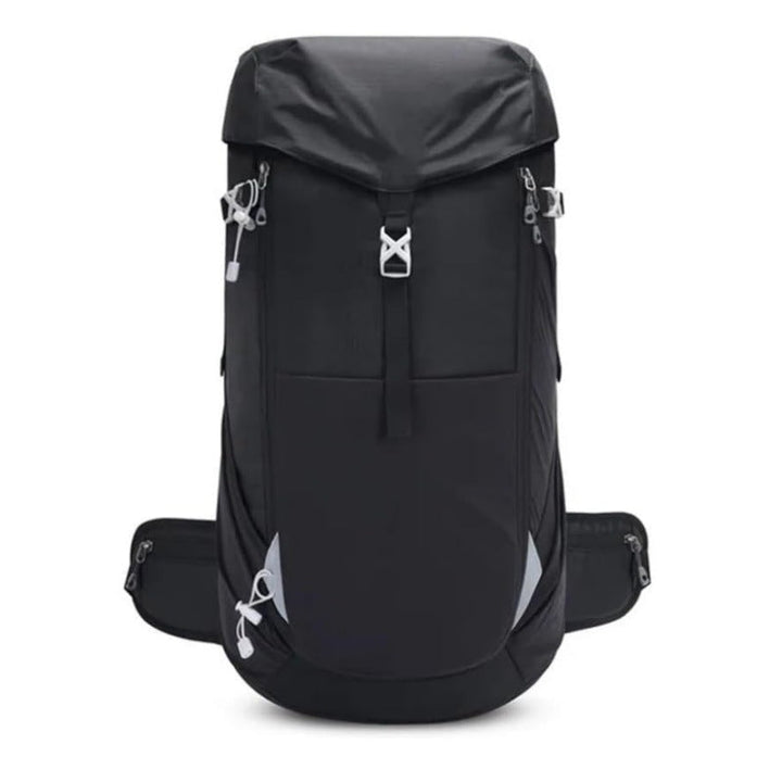 Outdoor backpack with waterproof fabric and many practical compartments