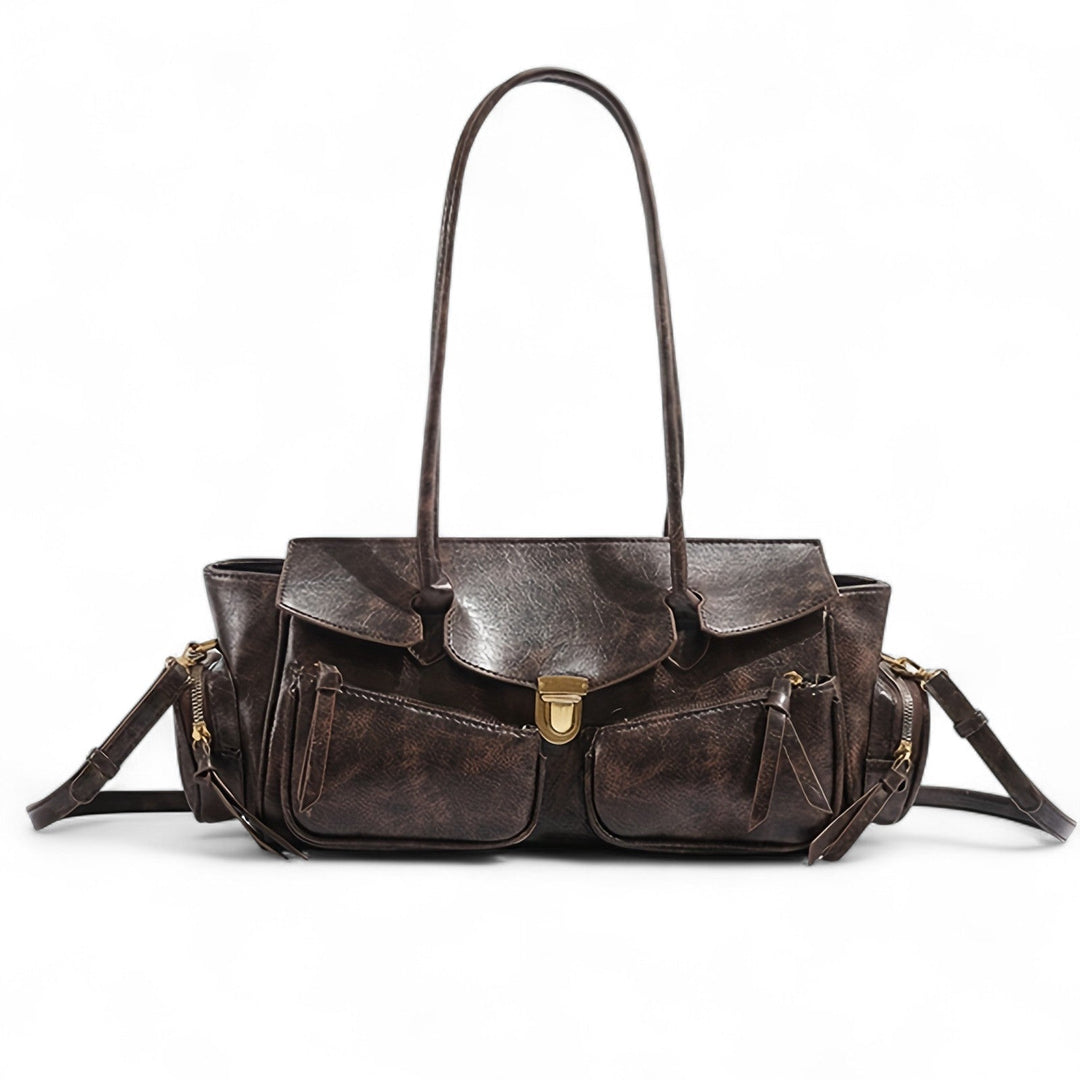 Retro Style Leather Handbag