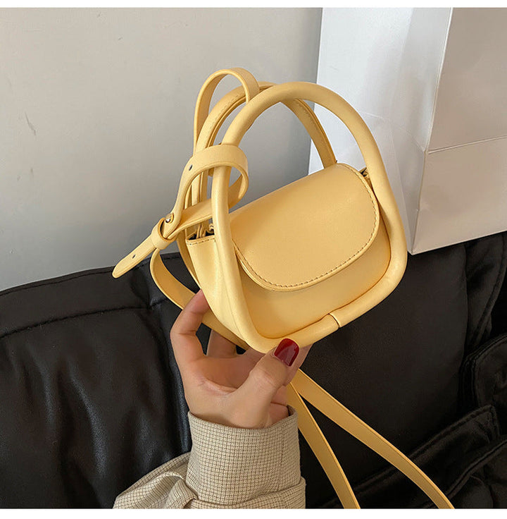 Women's mini handbag with elegant chain accent