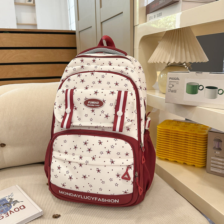 Star Patterned Multi-Functional Backpack