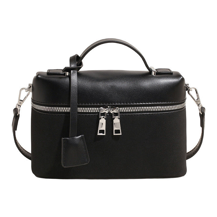Women's mini shoulder bag with practical compartments