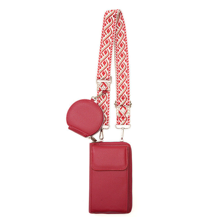 Shoulder bag with phone pocket