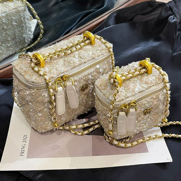 Women's mini handbag with removable shoulder strap