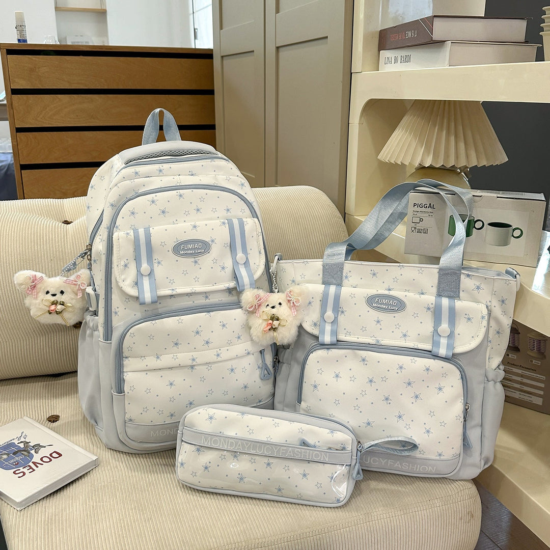 Star Patterned Multi-Functional Backpack