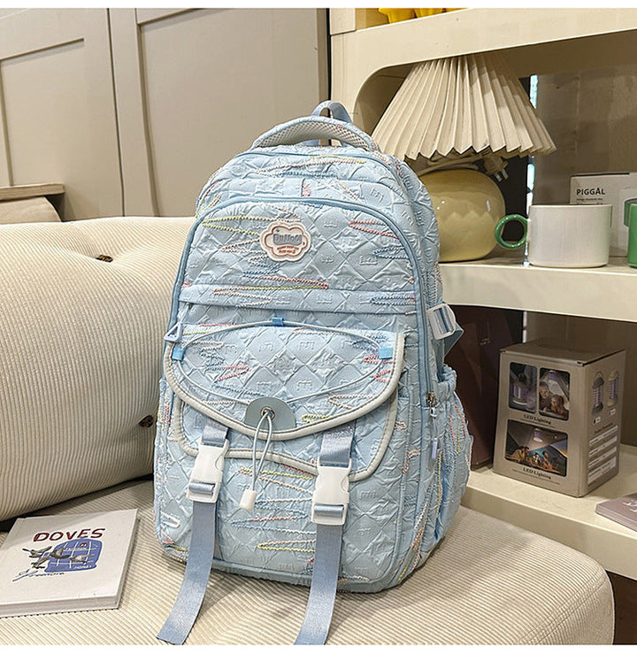 Fashion-Forward Utility School Backpack
