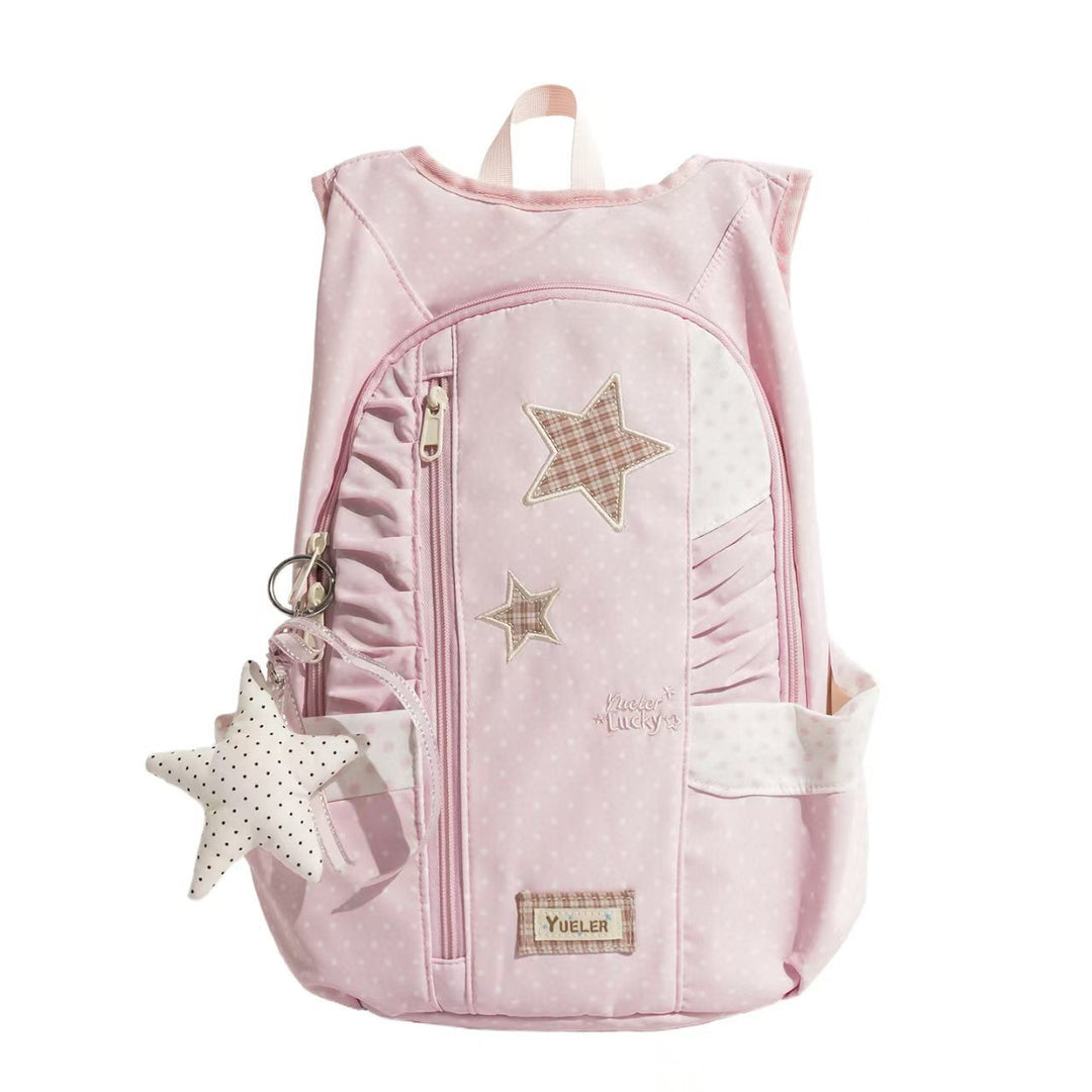 Star-Appliquéd Lightweight Backpack